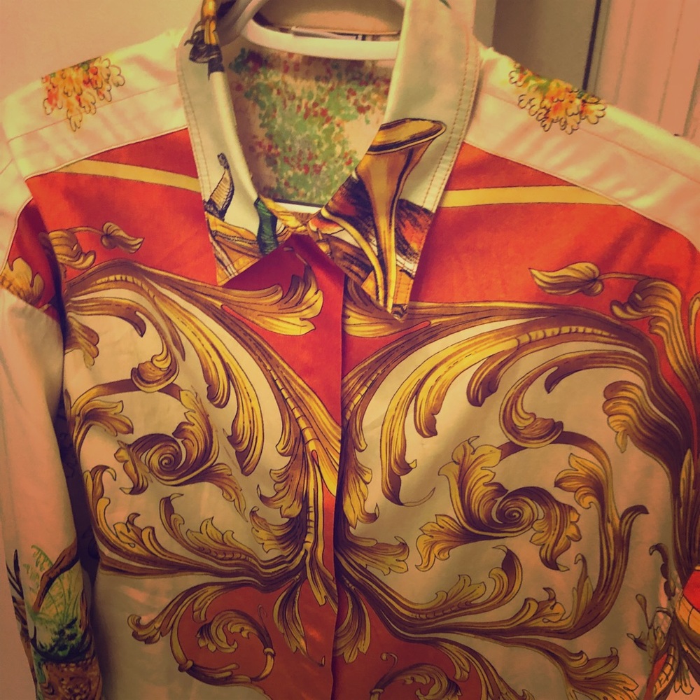 Versus Versace Baroque Style Shirt 
